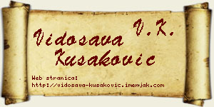 Vidosava Kušaković vizit kartica